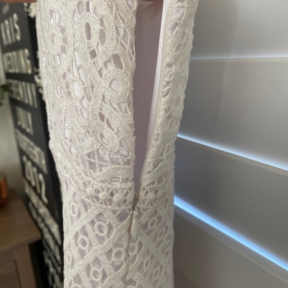 Laundry by Shelli Segal white lace mini dress - Picture 7 of 10